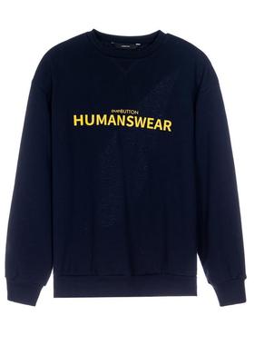 【断码】pushBUTTON 秋冬女士韩系套头卫衣银泰301574