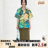 Bell 春夏款 男女同款 Andersson 图案满印衬衣银泰百货精品 301596