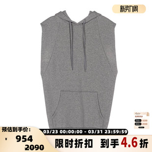女简约纯色连帽背心银泰百货精品 新款 301574 秋季 pushBUTTON