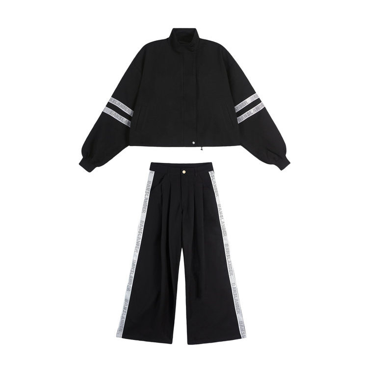 BANSLANDER女士闪钻logo休闲OS套装银泰百货精品 301601