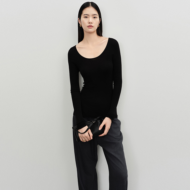 CONCISE-WHITEmax女士针织毛衣