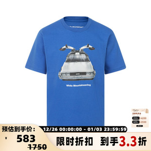 印花短袖 白山 回到未来电影联名春季 MOUNTAINEERING T恤 WHITE