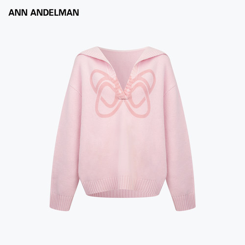 ANN ANDELMAN 秋冬新款女士印花套头连帽毛衣银泰百货 301286