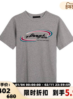 YCH春夏女士刺绣印花短袖圆领T恤银泰百货精品 301574