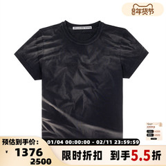 ALEXANDER WANG 女士棉质圆领印花短袖T恤银泰百货 301574