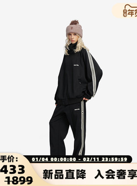 PROJECTJOIN 秋冬男女同款非对称饰带运动长裤银泰百货 300228