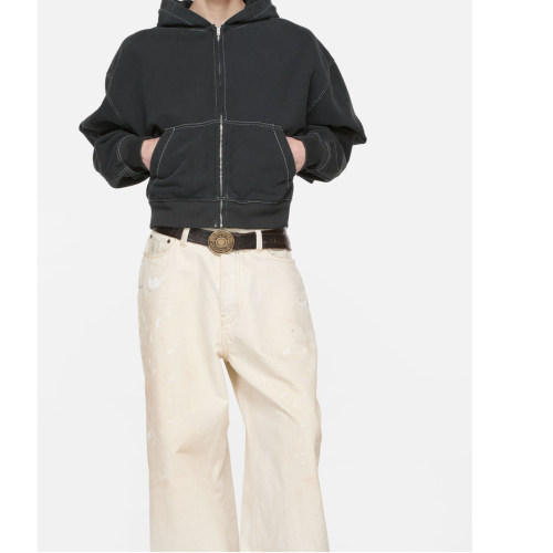 ACNE STUDIOS 秋冬新款男士宽松连帽拉链卫衣银泰百货 301574
