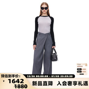 301286 针织长袖 ANN ANDELMAN撞色修身