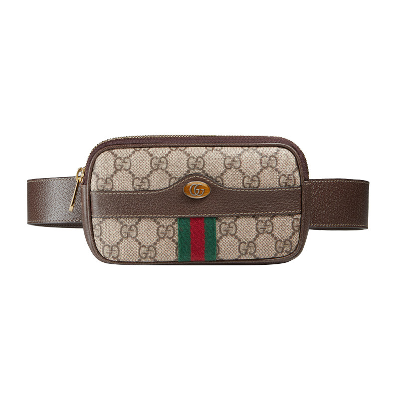 Gucci/古驰 Ophidia系列 女士棕色高级人造帆布 300106