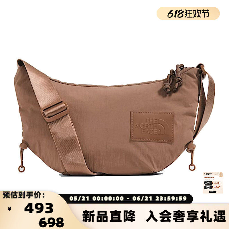 THE NORTH FACE/北面 女士尼龙半月斜挎包休闲包银泰 300217