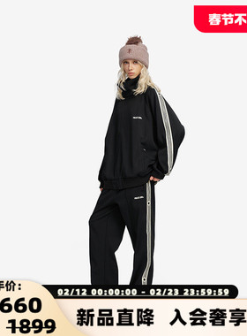 PROJECTJOIN 秋冬男女同款非对称饰带运动长裤银泰百货 300228