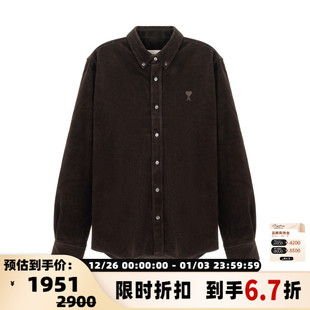 PARIS 银泰 日常通勤字母爱心图案男士 衬衫 301574 休闲长袖 AMI