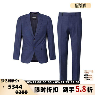 银泰百货精品 两粒单排扣商务西服套装 300095 Boss男士 Hugo