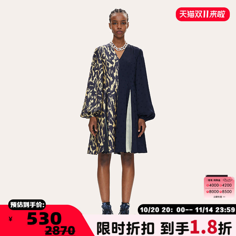 stinegoya女士小众拼接休闲长袖