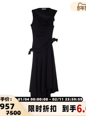 ACNE STUDIOS 潮流都市女士无袖不规则设计连衣裙银泰百货 301574