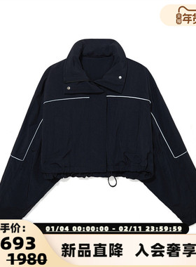 ANDAHALF 秋冬新款女士廓形短夹克外套银泰百货 301602