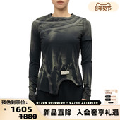 扎染二合一解构T恤银泰百货 FENG 301614 秋冬新款 男士 CHEN WANG