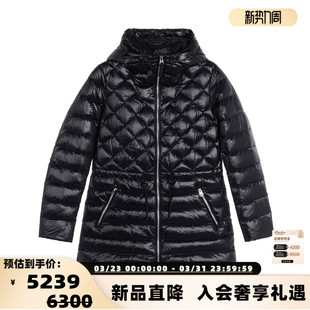 301574 羽绒服银泰百货 MACKAGE 女士连帽拉链菱纹绗缝修身