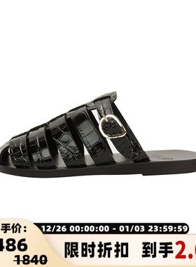 ANCIENT GREEK SANDALS 春夏海岛度假牛皮革凉鞋银泰百货精品