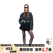 【折扣】YCH 女士圆领长袖针织衫卫衣