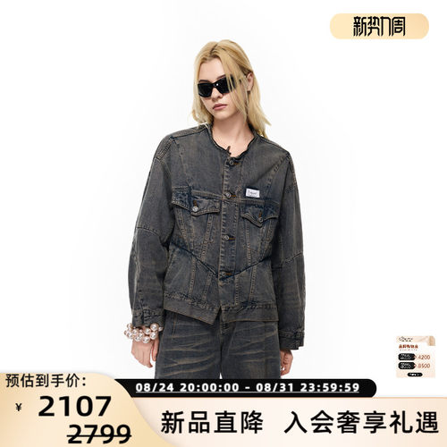 VETEMENTS早秋女解构牛仔夹克