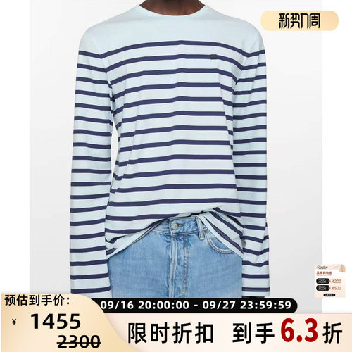 ACNE STUDIOS 秋冬新款男女同款长袖圆领T恤银泰百货精品 301574
