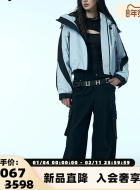 uhot/诱货秋冬新款女士短款连帽鹅绒羽绒服银泰百货 301590