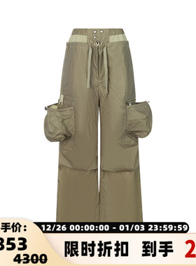 【折扣】ANDERSSON BELL 春季女士户外机能工装风阔腿长裤