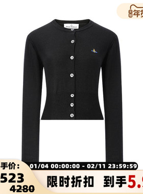 Vivienne Westwood秋冬女士羊毛针织开衫毛衣银泰百货 300217
