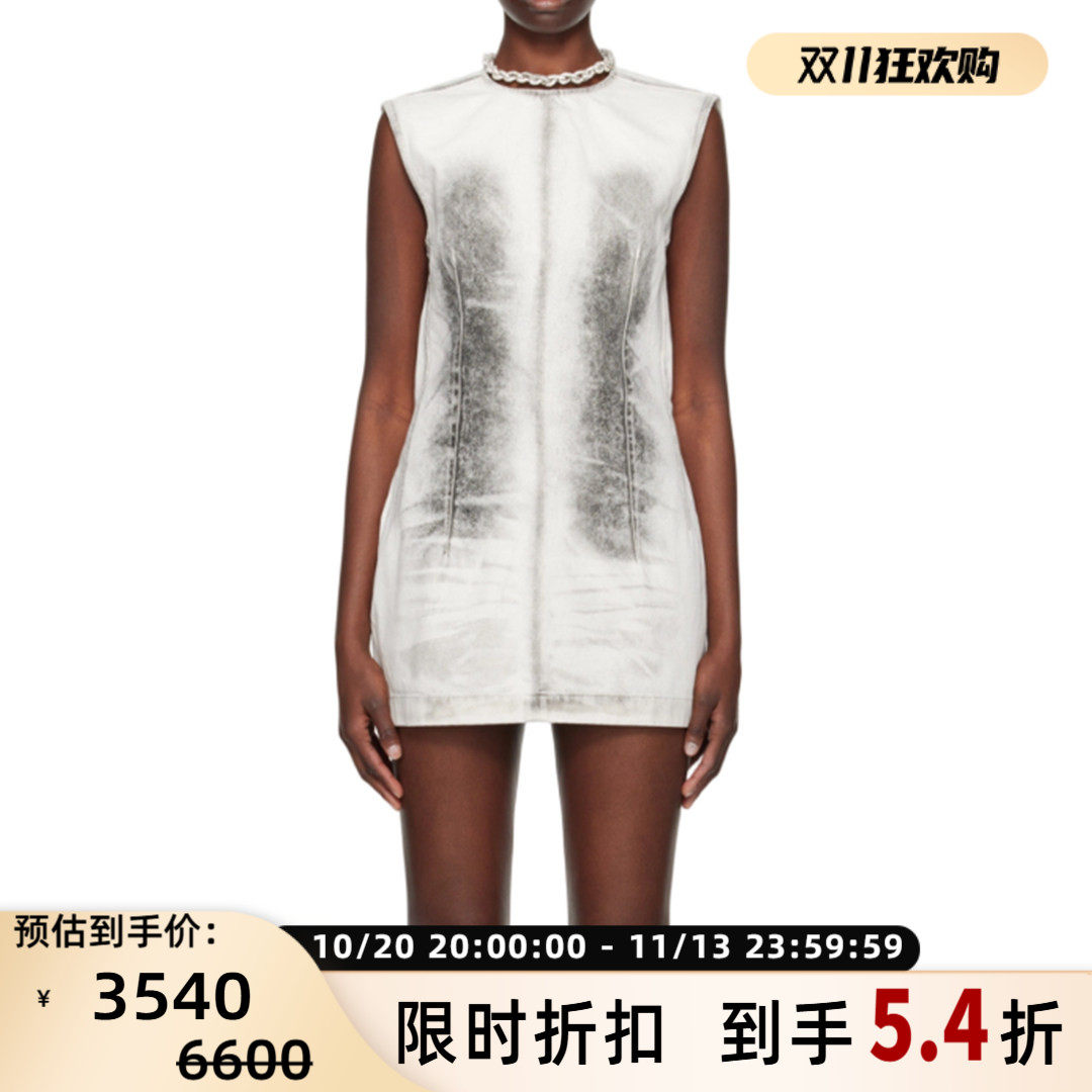 ACNE STUDIOS 女士拼接做旧晕染无袖中长款休闲连衣裙银泰 301604