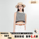 KÄR 黑白条纹背心t恤银泰百货精品301600 女士无袖 PEISKOS 春夏款