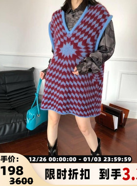 PRONOUNCE 秋冬款羊毛混纺先锋品牌针织背心银泰百货精品 301596