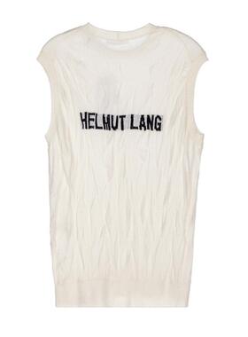 HELMUT LANG 秋冬女士两面穿字母印花针织背心银泰百货 301574