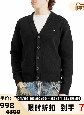 ACNE STUDIOS 秋冬新款男女同款开衫毛衣银泰百货精品 301574