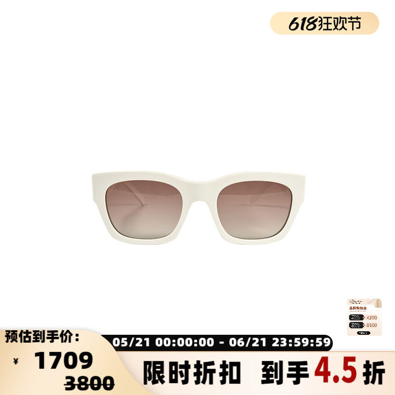 Givenchy 秋冬款男女同款4G方形时髦太阳镜银泰百货精品 301365