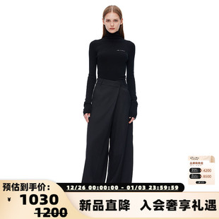 301286 打底衫 ANN ANDELMAN套头纯色半高领长袖