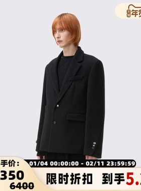 【断码】ADER ERROR 男士黑色西装夹克外套银泰301574