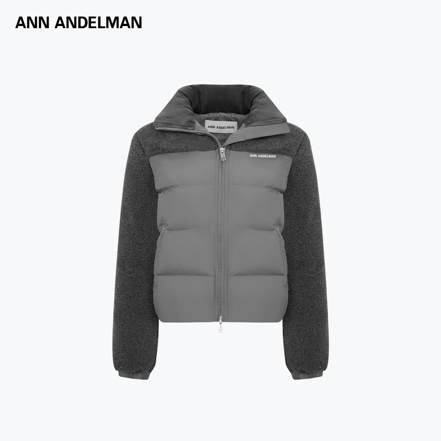 ANN ANDELMAN  秋冬新款女士直筒拼羊羔绒羽绒服银泰百货 301286