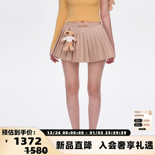 半身裙 25春夏女士格子百褶裙甜美格纹A字时尚 300178 MARZO 13DE