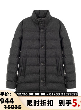 HERNO 冬款黑色男士立领无帽羽绒服银泰百货精品 301574