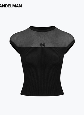 ANN ANDELMAN   25新款女士透透纱拼接包肩背心银泰百货 301286