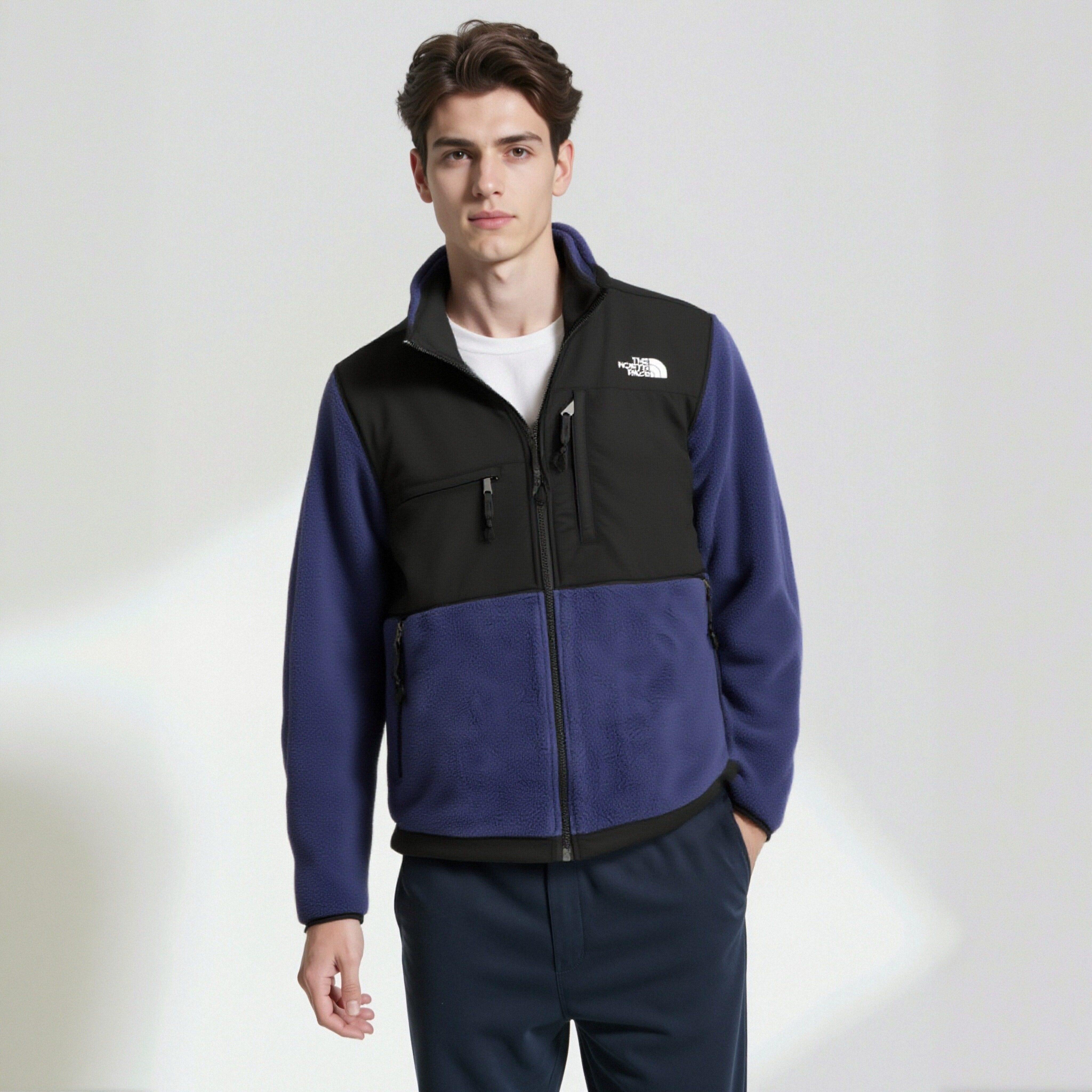 THE NORTH FACE/北面 男士翻领抓绒拉链夹克外套银泰百货 300217