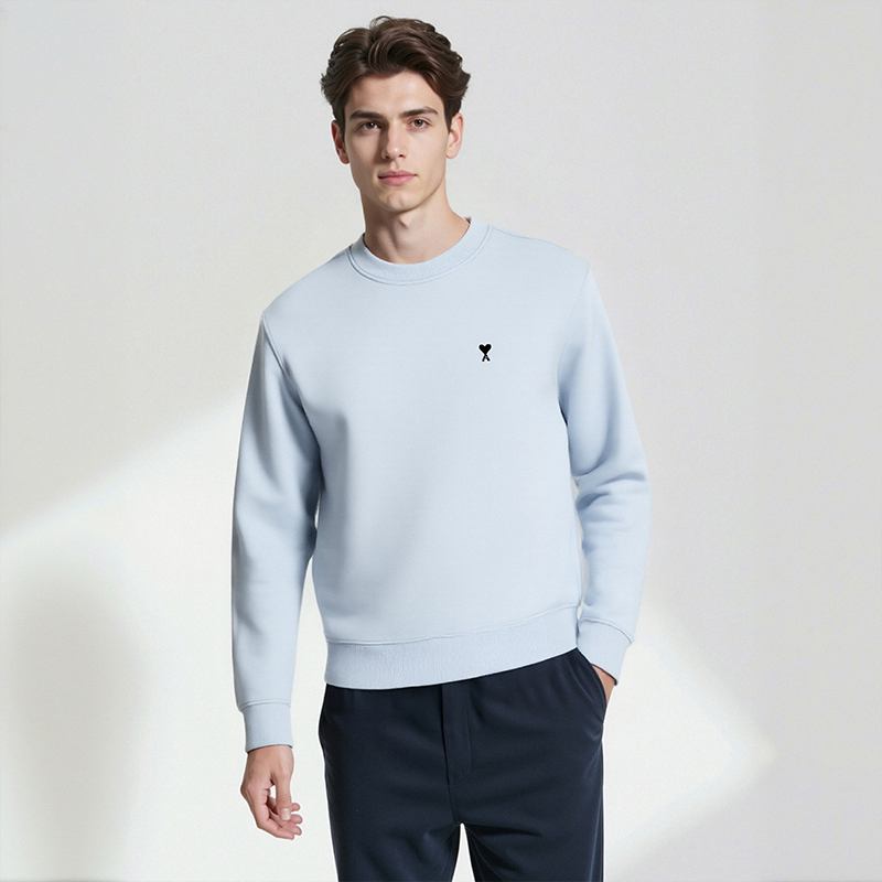 Ami Paris 秋冬男女同款爱心经典棉质圆领卫衣银泰百货 300217