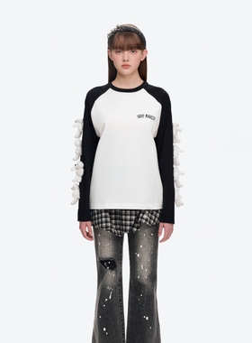 13DE MARZO 25新款男女同款玩偶打底衫长袖T恤银泰百货 300178