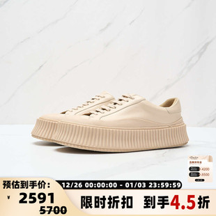 银泰百货精品 JIL 洗涤饼干鞋 日常休闲女士羊皮经典 301596 SANDER