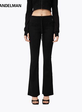 ANN ANDELMAN微喇黑色长版休闲裤 301286