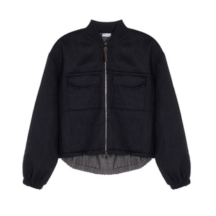 BC BRUNELLO CUCINELLI 春秋女士休闲羊毛夹克外套银泰 301574