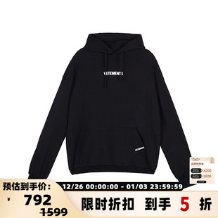 春季 男女宽松休闲连帽卫衣 新款 帽衫 301446 情侣长袖 VETEMENTS