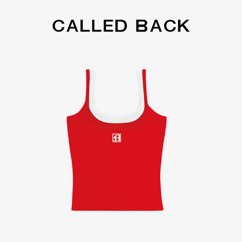 CALLEDBACK假两件吊带背心打底