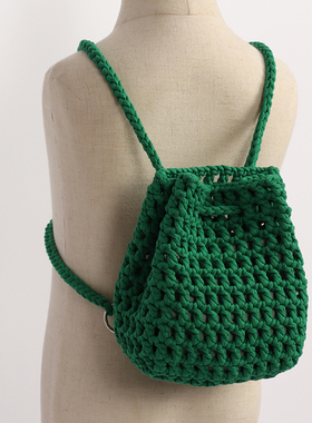 奇织妙想编织大课堂 灌芯棉多功能手提双肩包包镂空 钩针编织材料